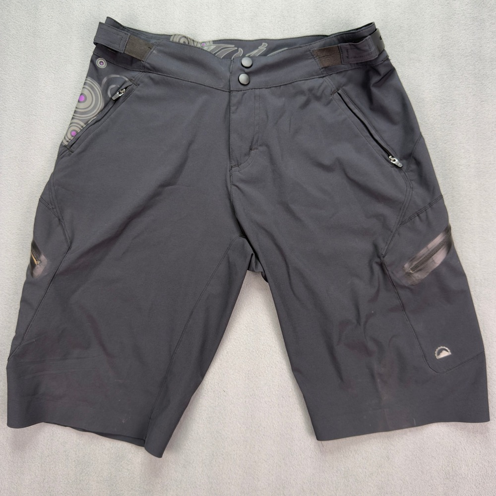 Zoic Mountain Bike Shorts Mens Medium Gray Cargo Cycling Technical Pockets